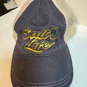 Salt Life Black and Tan Mesh Cap